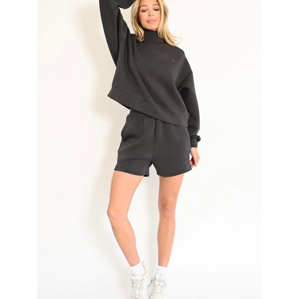 YIlw the Label Ollie Knit Neoprene
Shorts Lounge‎ Athletic Charcoal Size XL
